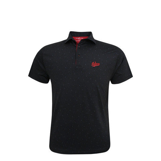Indiana Hoosiers Script Black Micro State Print Polo