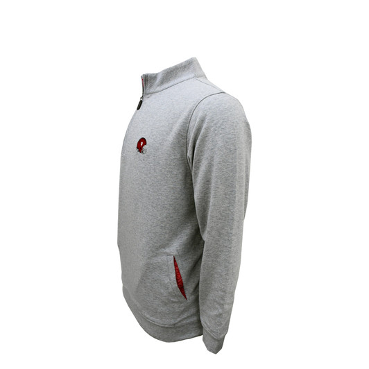 Indiana Hoosiers Grey Heathered with Pockets Custom Trim Pullover