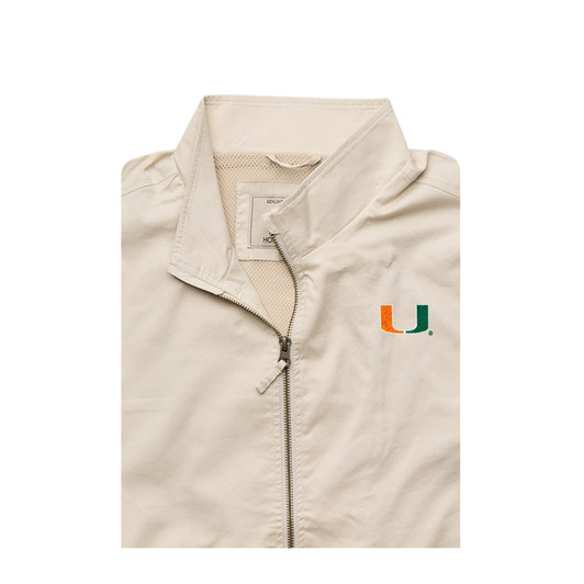Miami Hurricanes Sand Oceanside Full-Zip Jacket