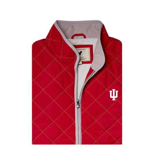 Indiana Hoosiers Pipeline Quilted Vest - Crimson