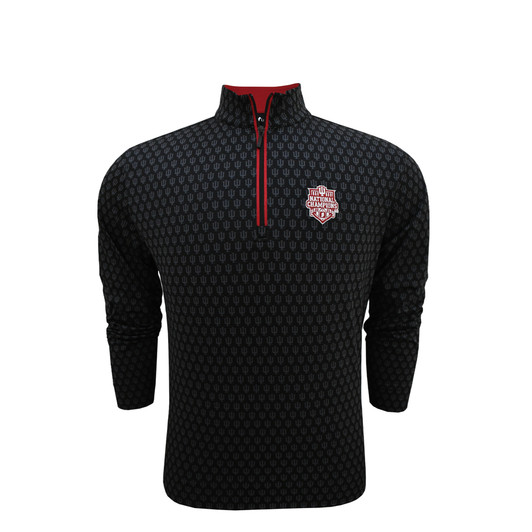 Indiana Hoosiers 2025 National Champions Black Custom Print Pullover