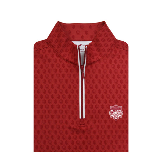 Indiana Hoosiers 2025 National Champions Crimson Custom Print Pullover