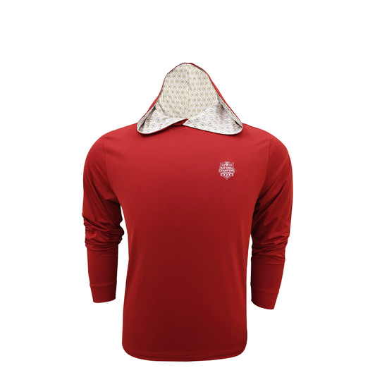 Indiana Hoosiers 2025 National Champions Crimson Custom Trim Hoodie