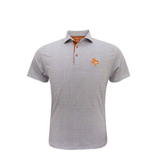 Texas Longhorns "The Road" Basketball Print Polo