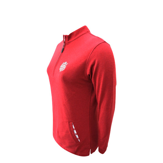 Indiana Hoosiers 2025 National Champions Crimson Heathered - Women's Custom Trim Pullover