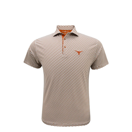 texas longhorns striped polo