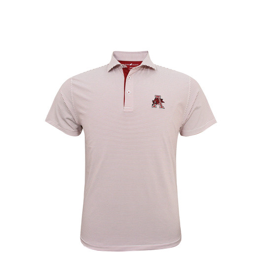 Arkansas Razorbacks Vintage 1974 1/4 Stripe Performance Polo - White