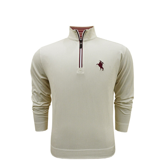 Florida State Seminoles Unconquered Logo Custom Trim Shepherd PrestigeZip Pullover - White