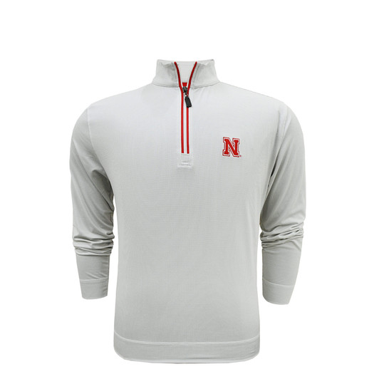 Nebraska Cornhuskers Shepherd PrestigeZip Pullover - White