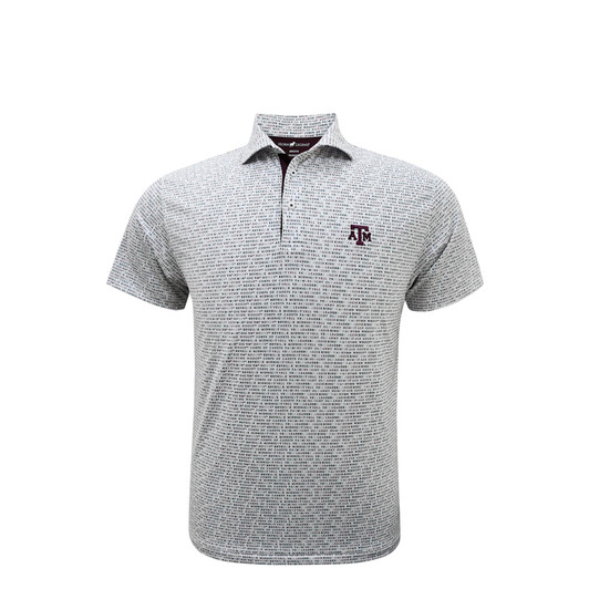 Texas A&M Aggies Wordmark Polo - White