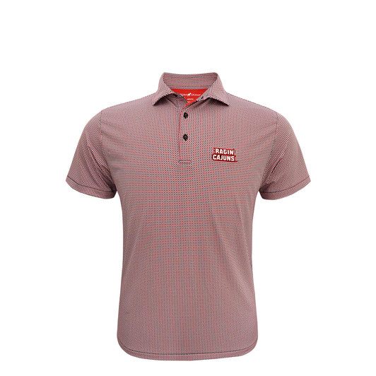 Louisiana Ragin' Cajuns Particolored Gingham Polo - Red