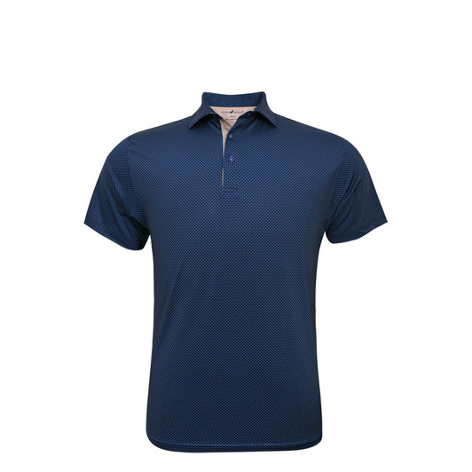Checkers Performance Polo - Navy with Serenity & Sand