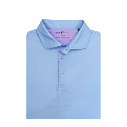 South Carolina Micro State Polo - Light Blue with Lavender