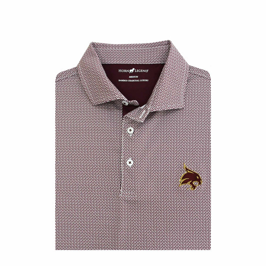 Texas State Bobcats Ripple Polo - Maroon