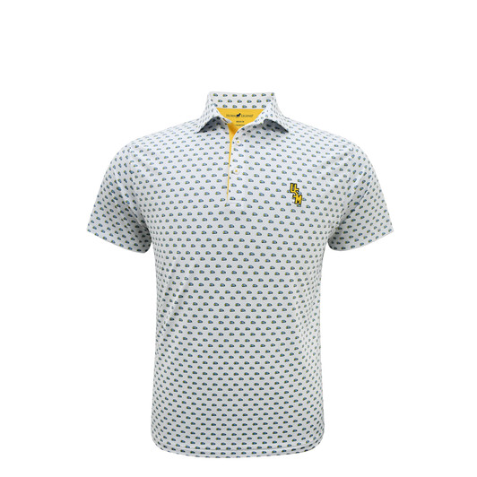 Southern Miss Golden Eagles Parrot Head Polo - White