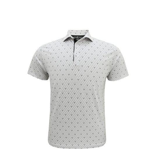 Swish Performance Polo -  White & Grey