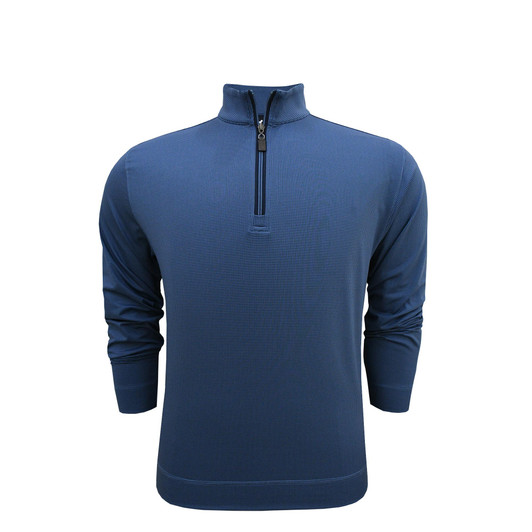 Shepherd PrestigeZip Pullover - Moonlight with Navy
