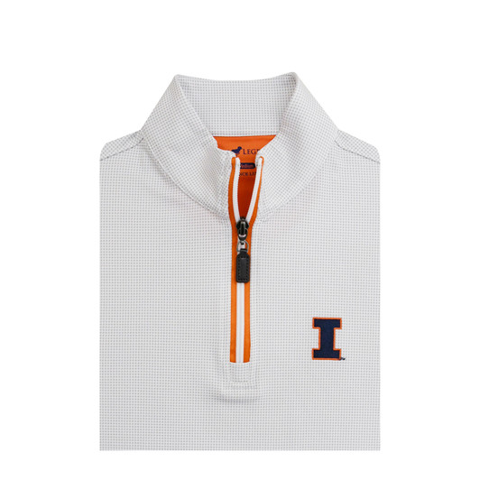 Illinois Fighting Illini Shepherd PrestigeZip Youth Pullover - White