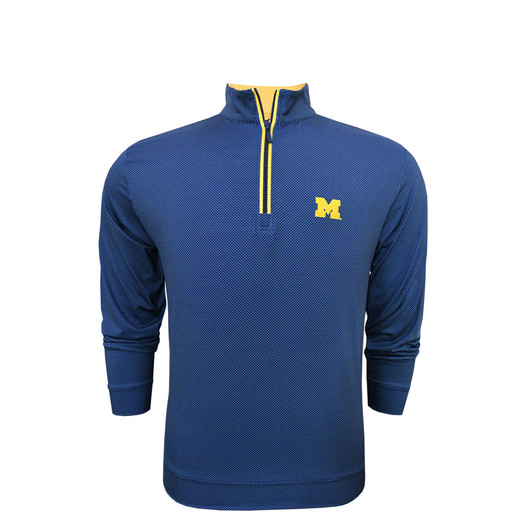 Michigan Wolverines Dot Pullover - Navy