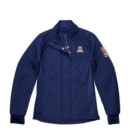 Arizona Wildcats 2026 NCAA March Madness Final Four Women’s Full Zip Quilted Jacket - Navy