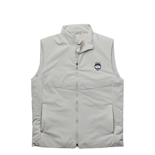 UConn Huskies Napa Lightweight Full-Zip Vest - Grey
