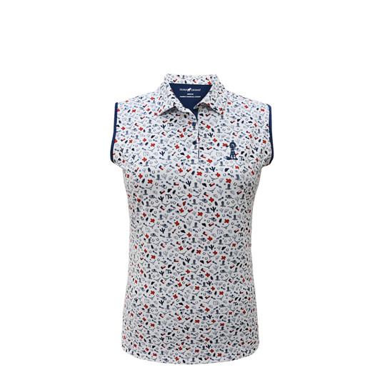 HL1182TXWSL-WHITE-NAVY-RED HYATT REGENCY HILL COUNTRY RESORT AND SPA