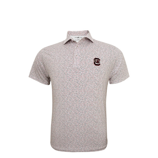 South Carolina Gamecocks Wordmark Polo - White