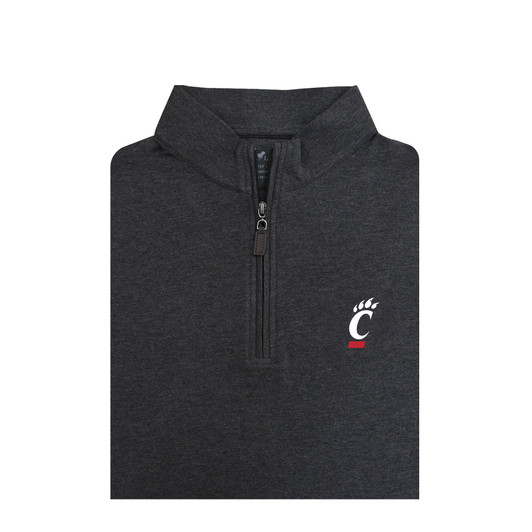 Cincinnati Bearcats Lyrca Fleece Pullover - Charcoal