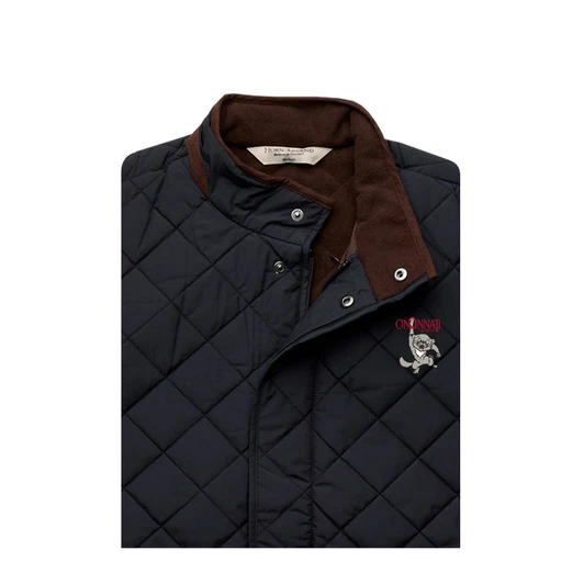 Cincinnati Bearcats Vintage Hanging Bearcat Aspen Quilted Jacket - Black