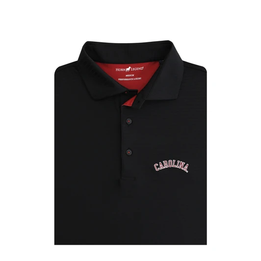 South Carolina Gamecocks Vintage Blended Stripe Polo - Black