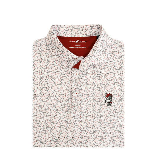 South Carolina Gamecocks Vintage State Inspired Jigsaw Polo - White