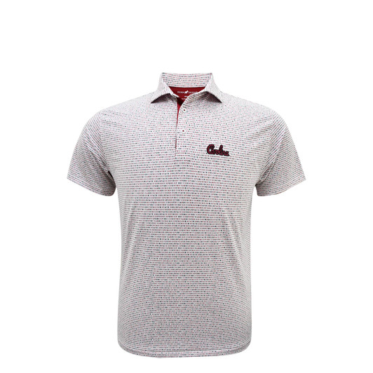 South Carolina Gamecocks Script Wordmark Polo - White with Garnet