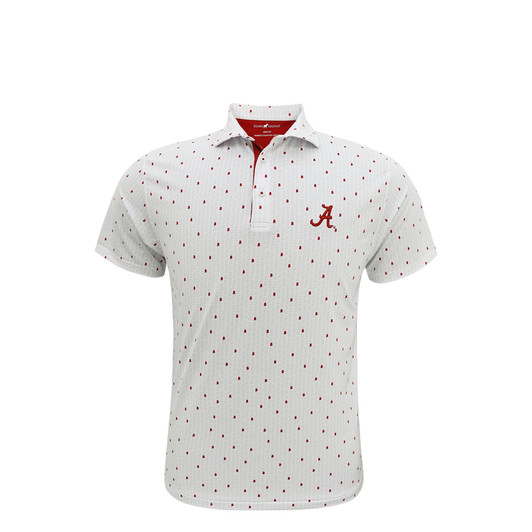 Alabama Crimson Tide Micro State Polo - White