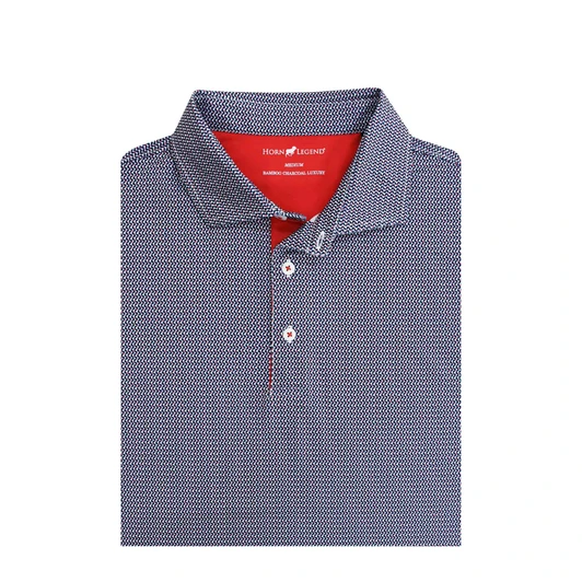 Ripple Performance Polo - Navy with Red & White