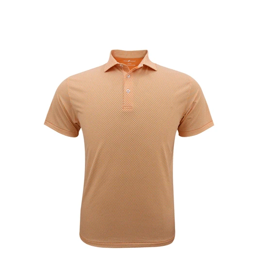 Tennessee Volunteers Checkerboard Print Polo - Orange & White