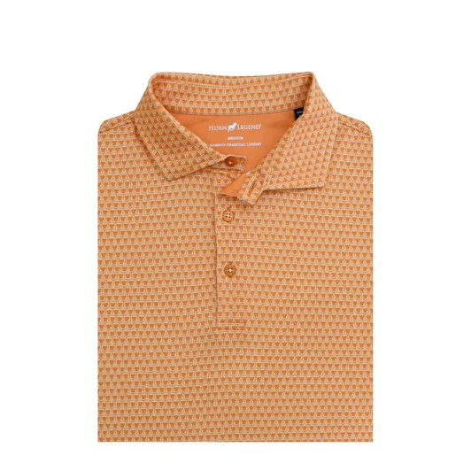 Tennessee Volunteers Power T Print Polo - Orange