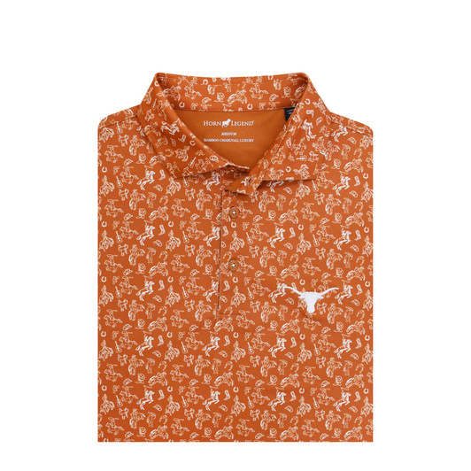 Texas Longhorns Burnt Orange Lisbon Polo