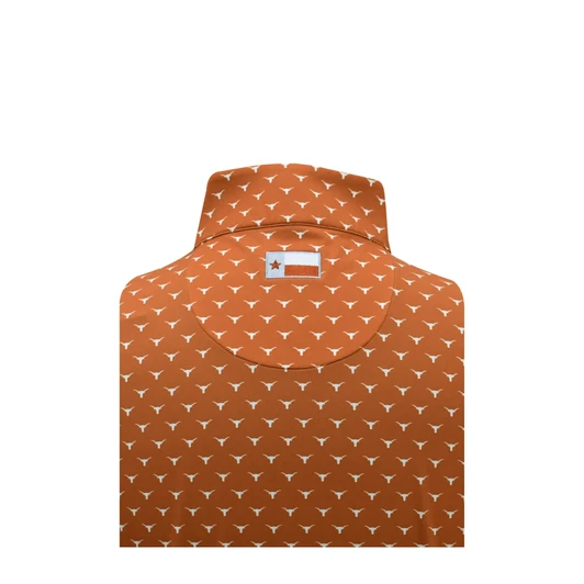Texas Longhorns Logoed All Over Print Pullover - Burnt Orange