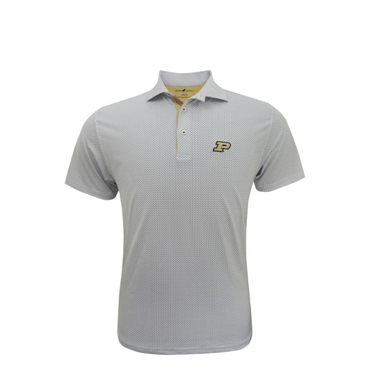 Purdue Boilermakers Checkers Polo - White