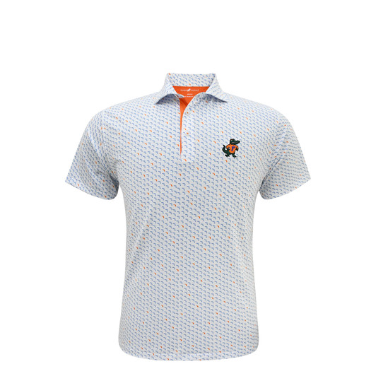 Florida Gators Vintage Fighting Gator Micro State Polo - White