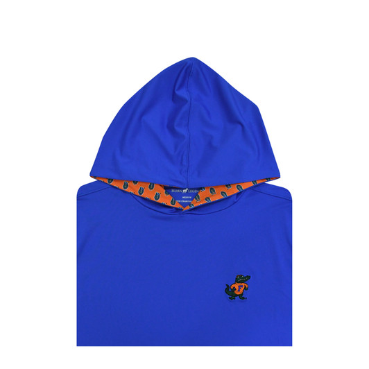 Florida Gators Vintage Fighting Gator Custom Trim Hoodie - Blue
