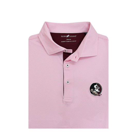 Florida State Seminoles Cross Hatch Polo - Rose Quartz