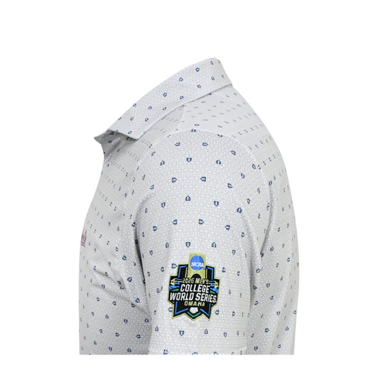 Ole Miss Rebels 2026 NCAA Baseball Men's College World Series Home Plate Polo - White