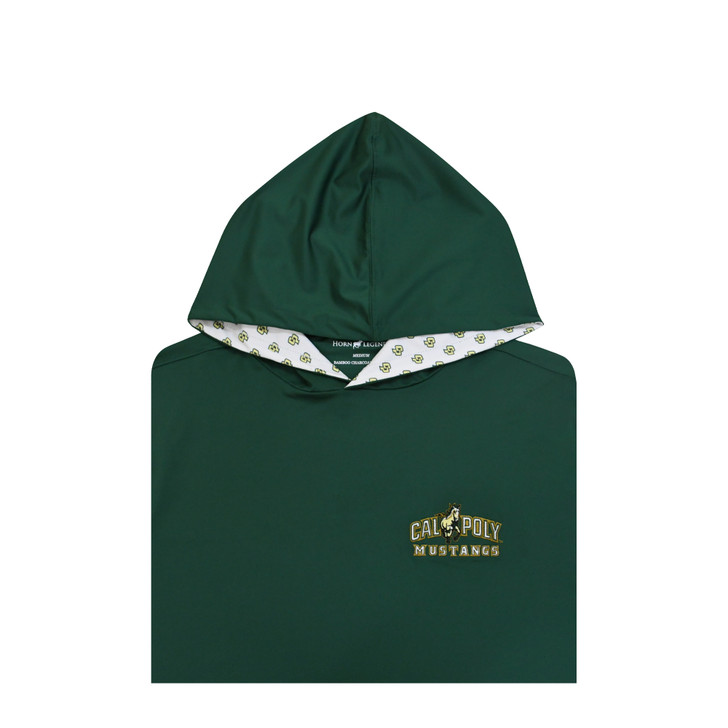 Cal Poly Mustangs Custom Lined Hoodie - Green