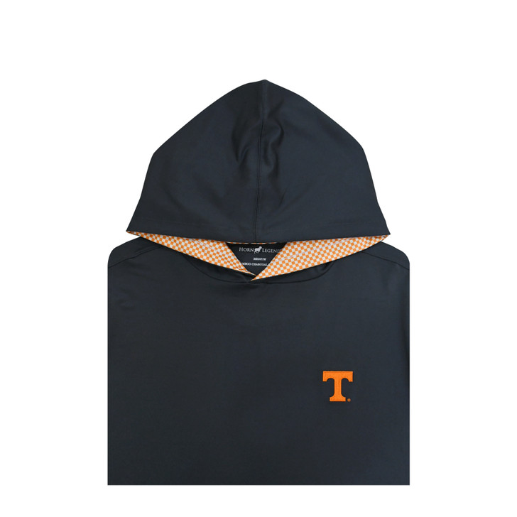 Tennessee Volunteers Custom Checkerboard Print Hoodie - Charcoal