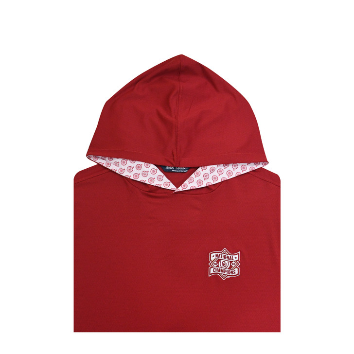 Oklahoma Sooners 2026 NCAA Baseball Men's College World Series Champions Custom Trim Hoodie - Crimson