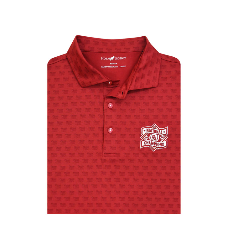Oklahoma Sooners 2026 NCAA Baseball Men's College World Series Champions Custom Print Polo - Crimson