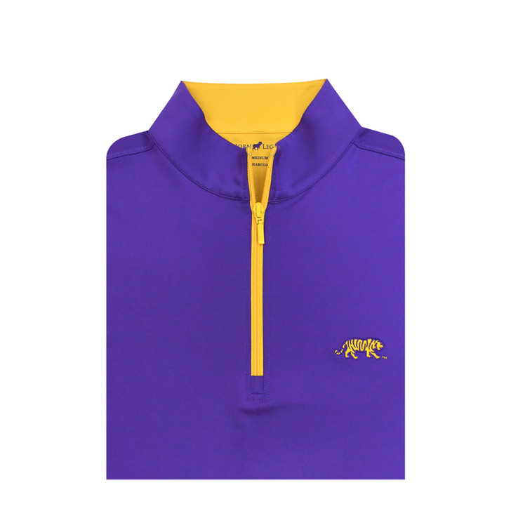 LSU Walking Tiger Pullover - Purple with Gold