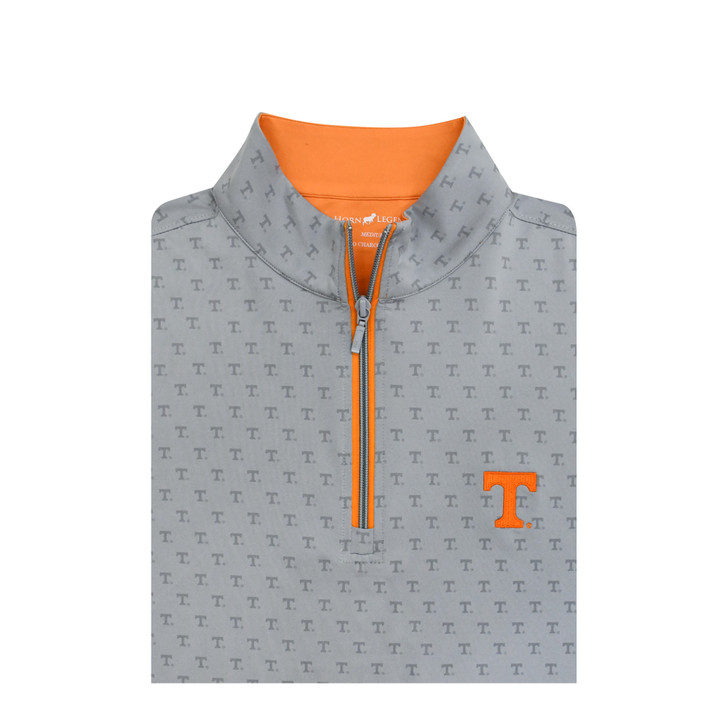 Tennessee Volunteers Tri-Star Custom Print Performance Pullover - Grey