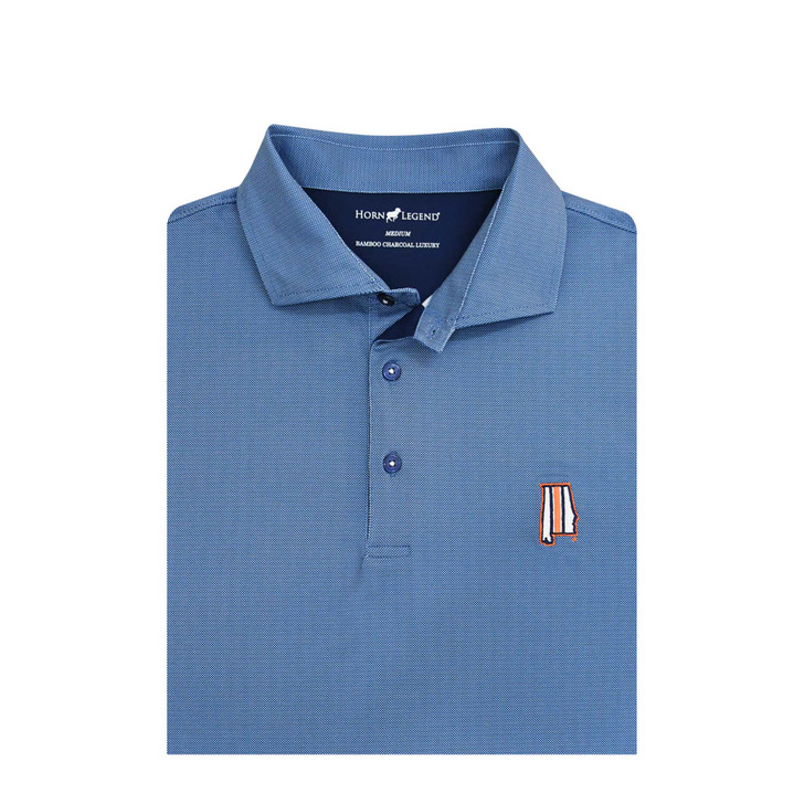 Auburn Tigers State Mark Birdseye Polo - Navy